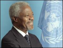 Kofi Annan, UN secretary
general.