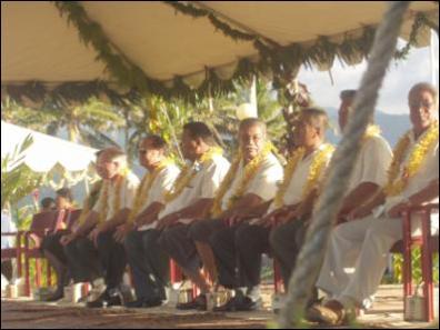 Scoop Image: Pacific Island leaders at the Pacific Islands Forum 2004, Apia, Samoa.