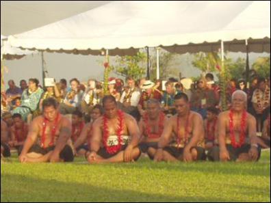 Scoop Image: Samoan elders at the Pacific Islands Forum 2004, Apia, Samoa.