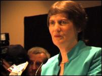 Scoop Image: Helen Clark at
post-election press conference.