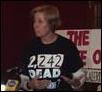 Cindy
Sheehan with the Illegal Shirt