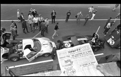 NZ in 1966 Le Mans
24 hour race: Pit Lane