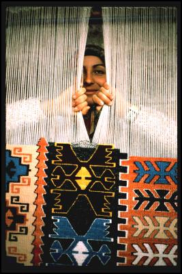 Woman and loom, Goreme, Turkey. Photo copyright by Richard S. Ehrlich