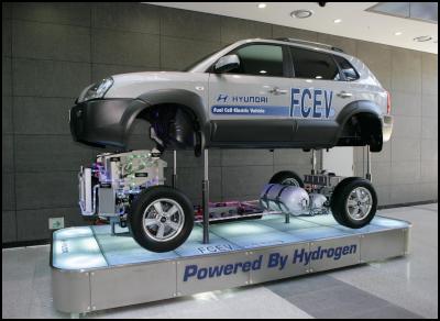 Hyundai’s Tucson
Fuel Cell Electric Vehicle on display