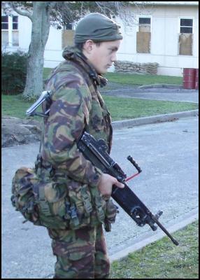 Private Meredith
Simms on exercise in Marlborough August
2006