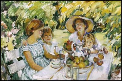 Luncheon Under the
Ash Tree, Evelyn Page
