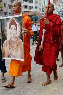 Burma: Monks
Continue Anti-junta Struggle