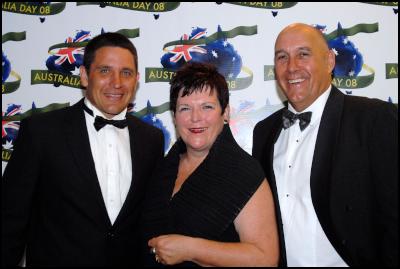 Steve Price, with
ex Prime Minister of New Zealand, Jenny Shipley and her
husband Burton Shipley.</