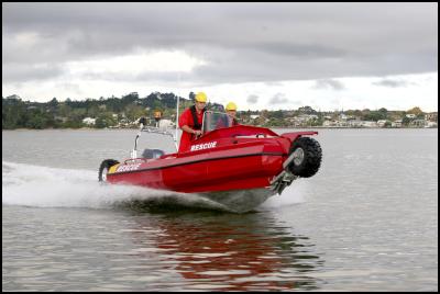 The Sealegs
amphibious aluminium rescue boat