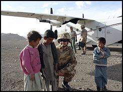 Captain Jane
Derbyshire in Afghanistan earlier this
year.