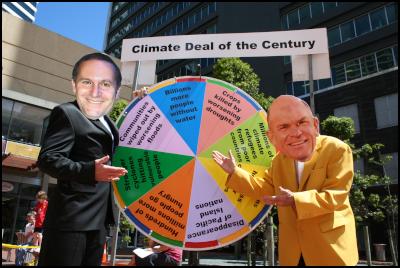 John Key, Rodney Hide play Climate
Change Roulette