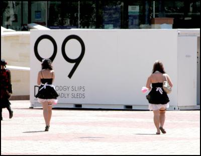 french maids, slips,
wellington international rugby sevens
costumes