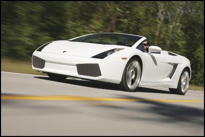 The Lamborghini
Gallardo Spyder, which retails at $489,000 will be one of
many high end luxury cars on display.