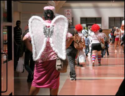 angel, clowns,
wellington international sevens costumes