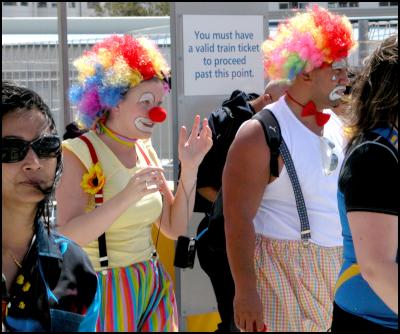 clowns, wellington
international sevens costumes