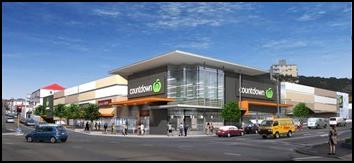 This artist's
impression is of Countdown Newtown, a flagship store planned
for Adelaide Road in Wellington