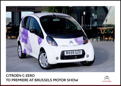 Citroën C-ZERO
Debuts at Brussels Motor Show