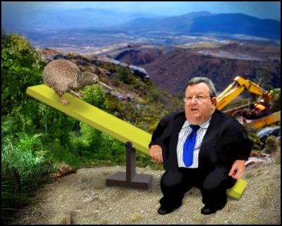 balancing our environmental responsibilities with our
economic opportunities, Gerry brownlee, kiwi, seesaw
