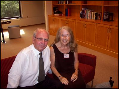 Connie Lawn with Ambassador Moore in his office