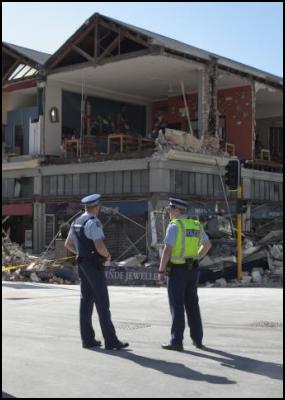NZ Police involved
in Christchurch
earthquake