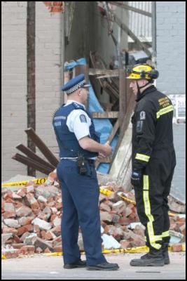 NZ Police involved
in Christchurch earthquake