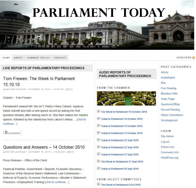 Proceedings Of Parliament