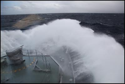 HMNZS OTAGO in the
Southern Ocean.