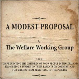 welfare working group, modest proposal, children of the poor