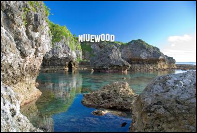 niuewood - An artist’s impression of the proposed Niuewood sign to be erected in Togo Chasm - a natural ‘Middle Earth’