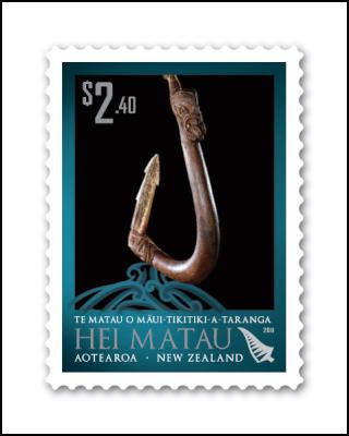 NZ Post, New Zealand stamps, maori, Hei matau (fish hooks), matariki