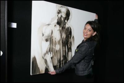 NZ Art Show's Carla
Russell with 'Breathe'