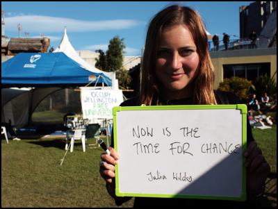 Occupy Wellington,
NZ – reasons – Penelope Lattey