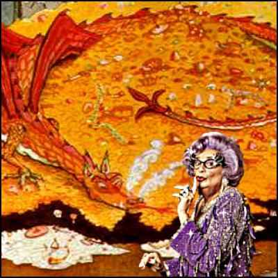 the hobbit, barry
Humphries, dame edna