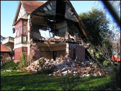 The same house
after the June 13 earthquakes.