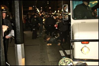 Emir Hodzic -
Police violence on the anniversary of Occupy Wall Street -
Zuccotti Park