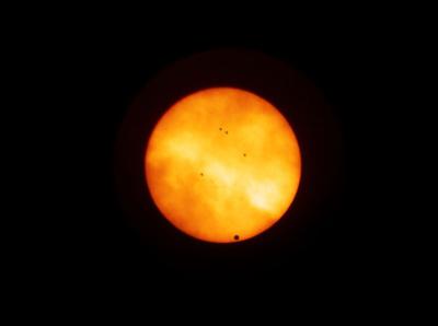 Helen Lawrence: Here are some photos I took of the transit of Venus from Auckland using a 114mm reflector telescope.