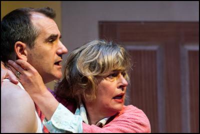 Ian Hughes and
Catherine Wilkin in Death of a Salesman. Photo - Michael
Smith