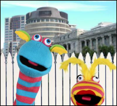 Puppets, beehive, parliament