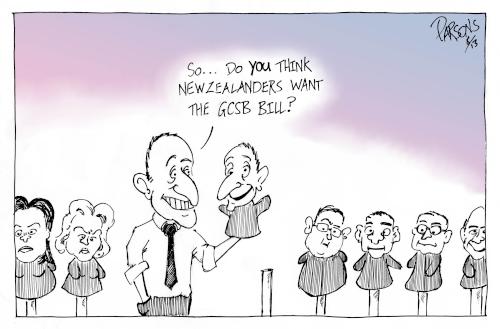 Key: So, do YOU
think New Zealanders want the GCSB Bill?