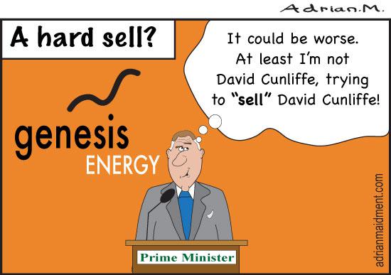 John Key, Genesis
Engergy, asset sales and David
Cunliffe