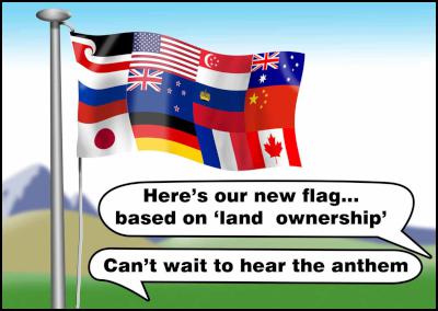 Here's our new
flag… based on land ownership.