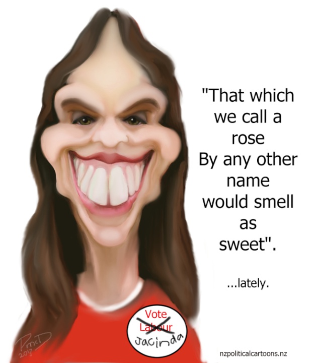 Jacinda Ardern and 
Labour: That which we call a rose, by any other name would 
smell as sweet…