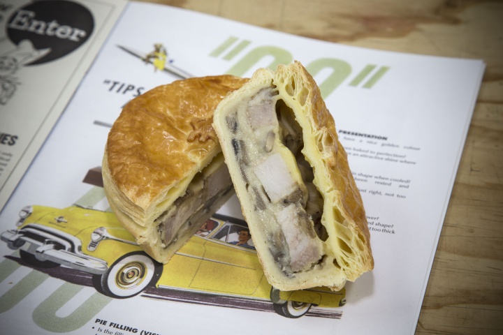The winning pie: Roast Pork and Creamy Mushroom