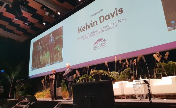 Kelvin Davis at the
Criminal Justice Summit. Photo: RNZ / Ben Strang