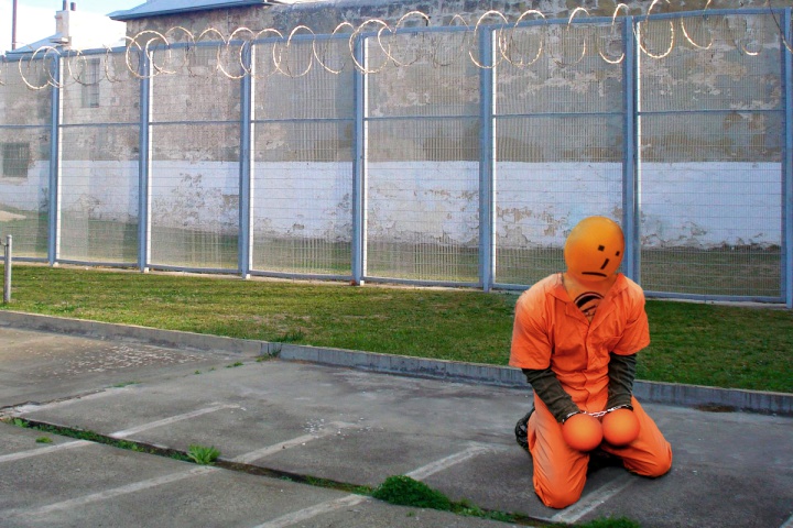orange election
mascot in prison