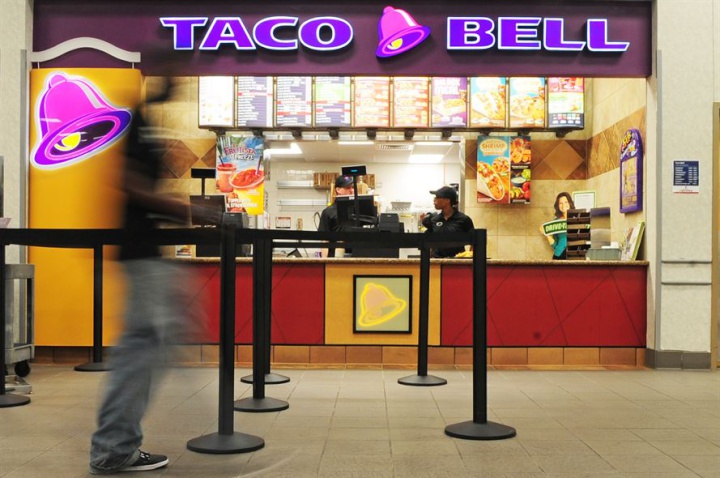 a food court Taco
Bell