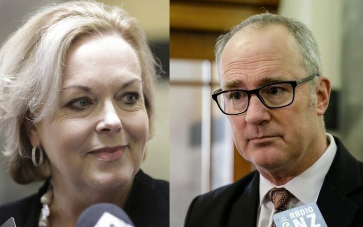 side by side images
of Judith Collins and Phil Twyford