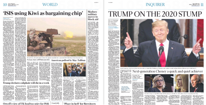 Headline (in single
quotes): ISIS using Kiwi as bargaining chip
