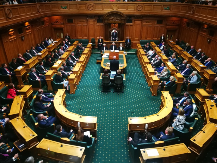the parliament
debating chamber