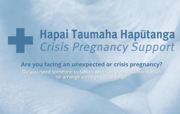 online ad –
'Hapai Taumaha Hapūtanga Crisis Pregnancy Support'